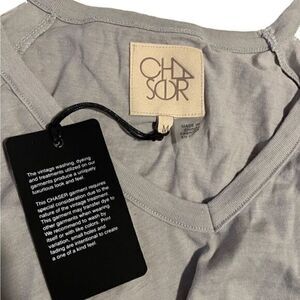 Chaser Gray‎ Cold Shoulder Long Bell Sleeves Top Size M NWT